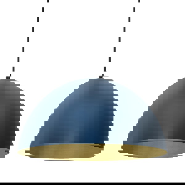 Milagro Pendant Light Beta Navy Blue/Gold 1xE27 35cm