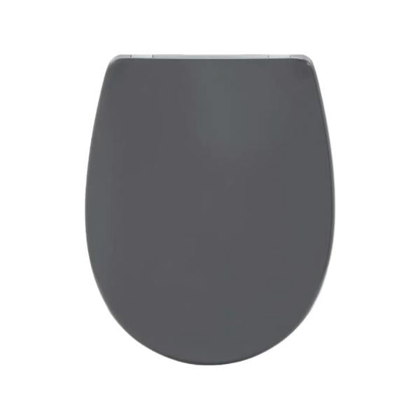 Bemis Click & Clean Classic Grey Standard Soft Close Quick Release Toilet Seat