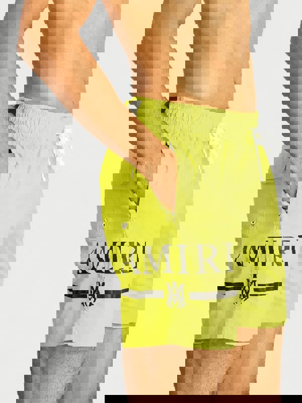 Amiri MA Bar Logo Swimtrunk Lime - Supplied FashionAmiri