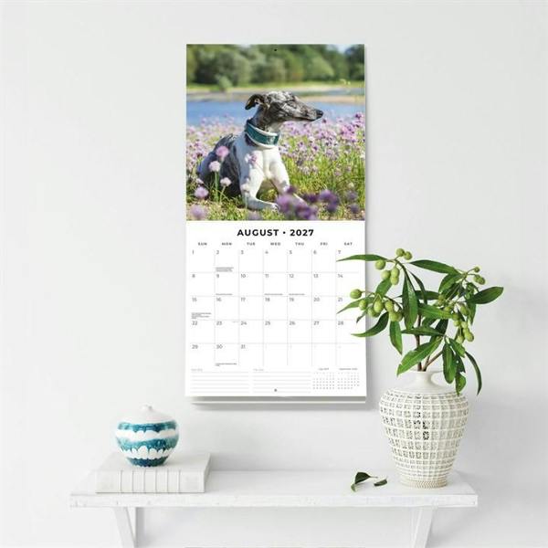 Whippets Calendar 2027, Wall Calendars, Month To View, Dogs, Gift