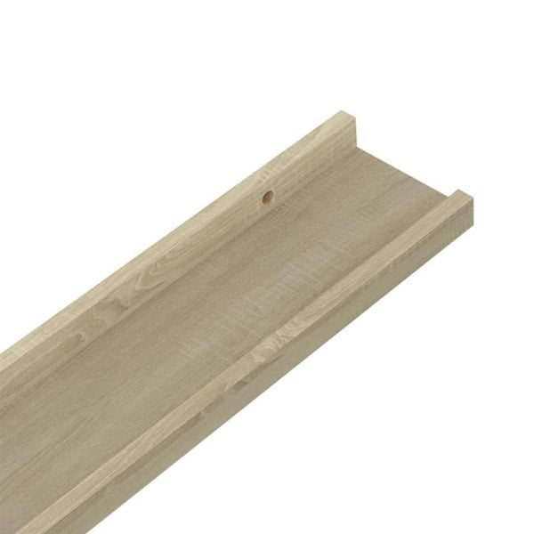 Berkfield Wall Shelves 2 pcs Sonoma Oak 115x9x3 cm