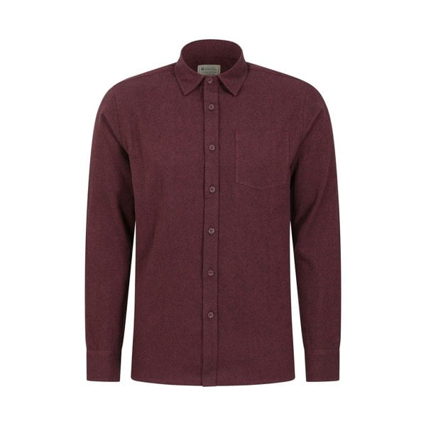 Mountain Warehouse Mens Bamford Melange Shirt - Burgundy