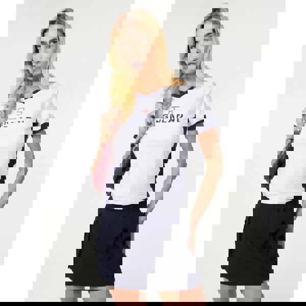 Pink Vanilla England Embellished Football T-Shirt