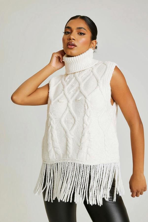 Urban Bliss Tassel Knit Vest