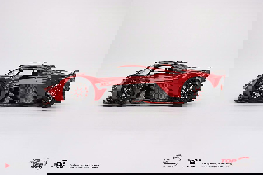 TSM Aston Martin Valkyrie Hyper Red 1:18 Scale TSM TS0539
