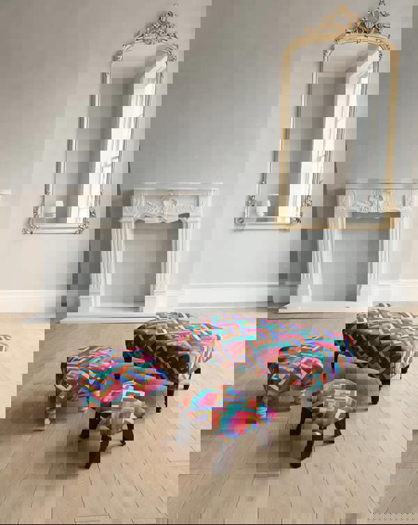 ISTOOLS Premium Multi-Colour Trem Footstool Pouffe – Stylish, Comfortable & Versatile