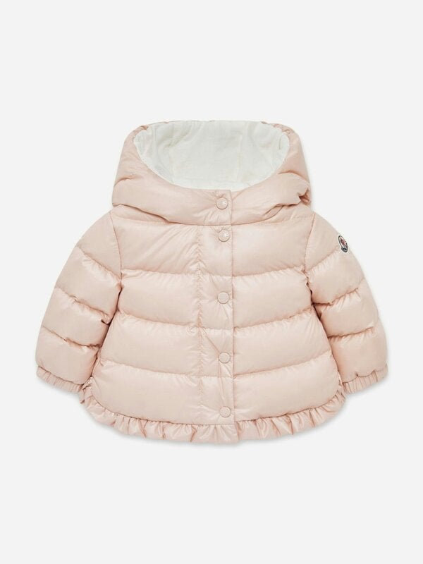 Moncler Enfant Baby Girls Down Padded Tazui Jacket in Pink