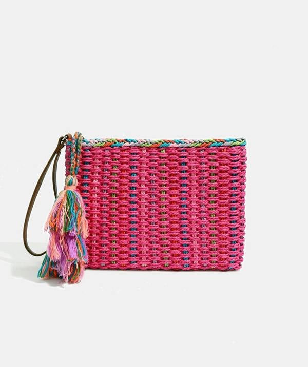 Pia Rossini Fifi - Straw Clutch Bag