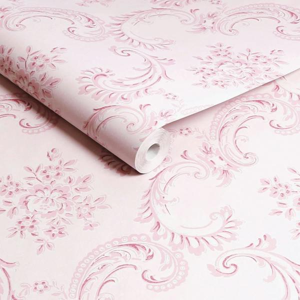 Shabby Chic Rachel Ashwell Boudoir Beauty Wallpaper | Pink