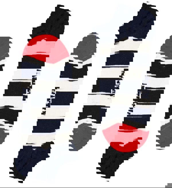 Happy SocksSocks 2 - pack2 - pack Big Dot Stripe Low Socks, Navy/WhiteBoxers - and - Briefs.net