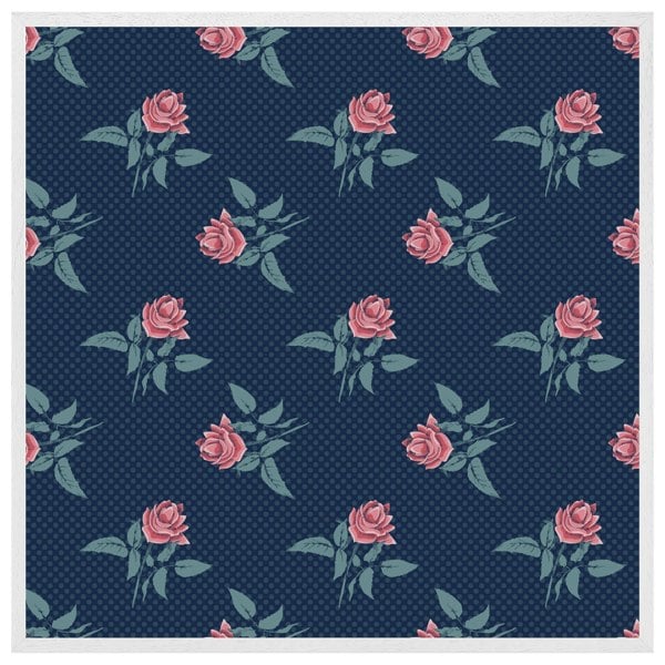 Benjamin Tate Design Roses & spots print (picture Frame)