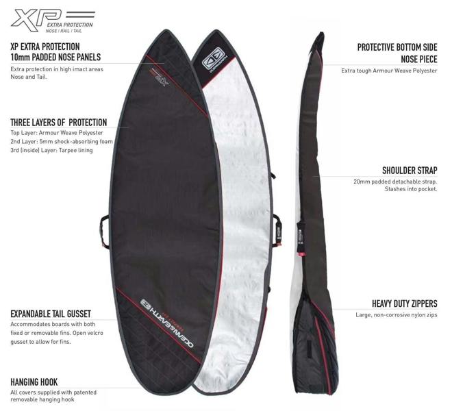 Ocean & Earth Compact Day Shortboard Surfboard Bag Cover