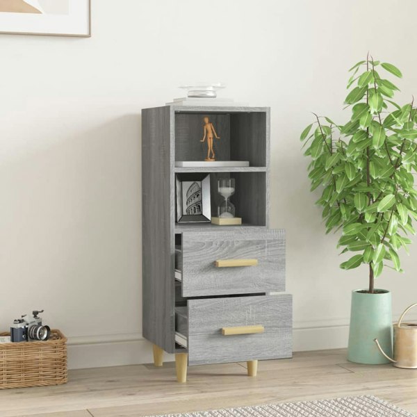 Berkfield Sideboard Grey Sonoma 34.5x34x90 cm Engineered Wood
