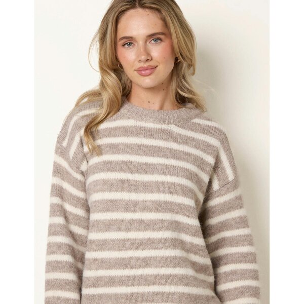 Blue Vanilla Stripe Knitted Jumper