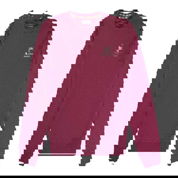 Aquascutum Unisex Adult Logo Active Sweatshirt - Burgundy