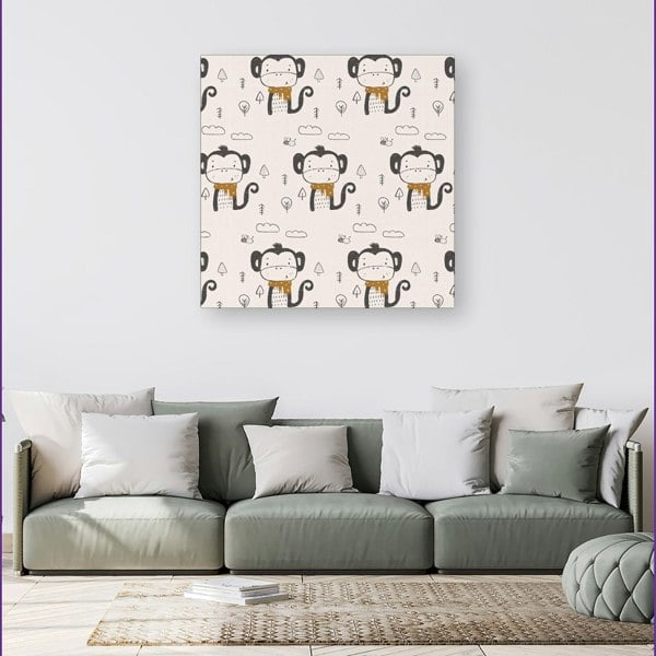 Warren Reed Monkey Forest Canvas