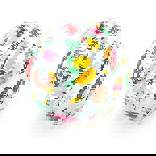 Colorful Intex Holiday Printed Beach Ball with fruits and ice cream designs