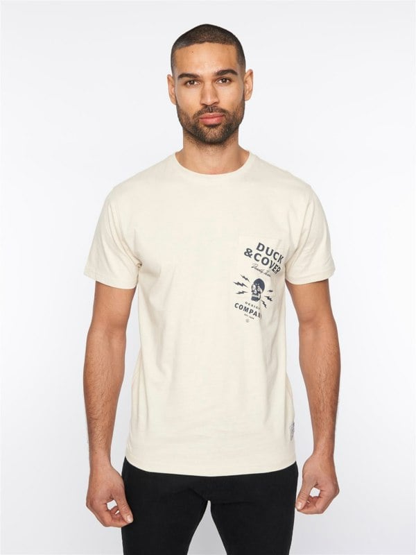 Duck and Cover Berger T-Shirt - Off White