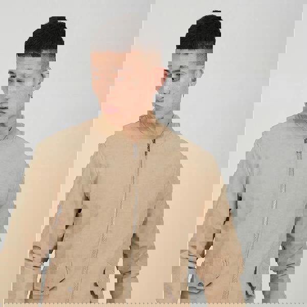 Brave Soul Stone Lightweight Bomber Jacket - Stone Image 1