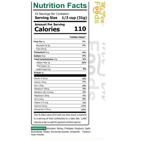 smartbies Nuden Poundo 100% Organic Plant Based Poundo/Swallow/Fufu For Healthy Living