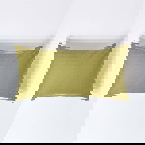 HOMESCAPES Premium 1000 TC Egyptian Cotton Sateen Weave Pillowcase, European Size