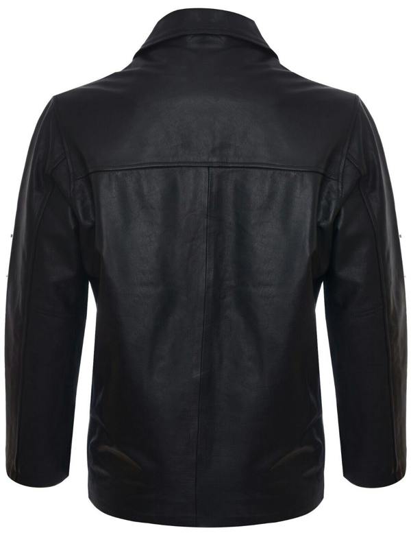Infinity Leather Mens Classic Cowhide Leather Box Jacket