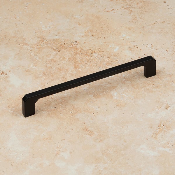 Handle & Home Matt Black Angled End D-Bar Handles