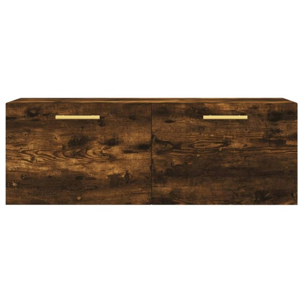 Berkfield Wall Cabinet Smoked Oak 100x36.5x35 cm Engineered Wood