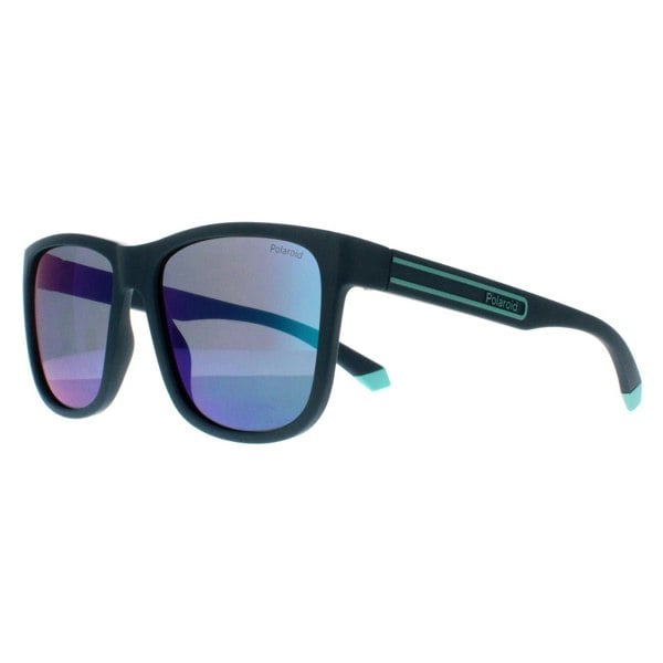 Polaroid Sunglasses PLD 2155/S PYW 5Z Matte Teal Grey Green Mirror Polarized