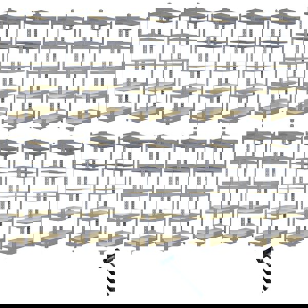 Monster Racking 10 x Q-Rax Grey Metal Racking Units 120 x 50 x 180cm