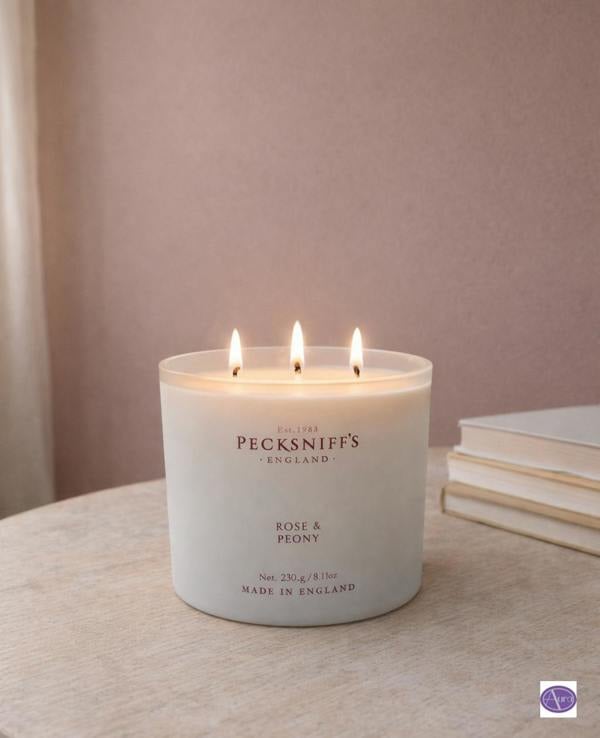 Pecksniff's Rose & Peony Scented Candle 283.4g