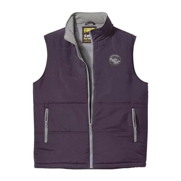 Atlas For Men Mens Water Repellent Padded Gilet - Plum