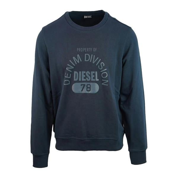 Diesel Mens Division Logo Sweatshirt - Blue