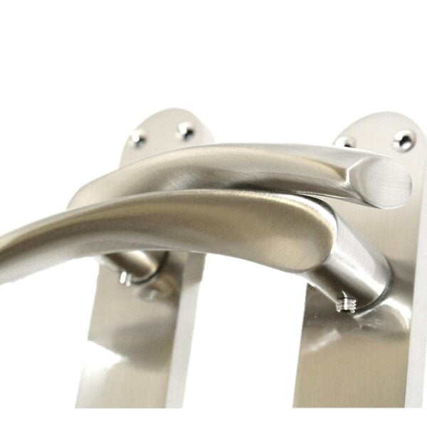 EDH Door Hardware Astrid Victorian Lever Latch Door Handles 180mm – Satin Finish – 1 Pair