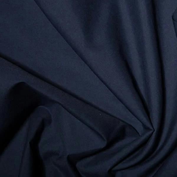 Minerva Core Range Premium Polycotton Dressmaking Fabric per metre, 112.5cm / 44" Wide - French Navy