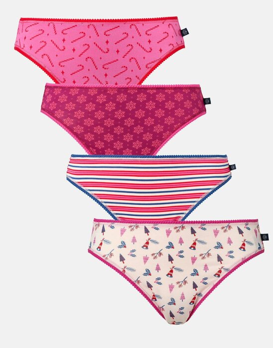 British Boxers Multipack! 4 Pairs of Women's Bamboo High Leg Knickers – Ding Dong Merrily
