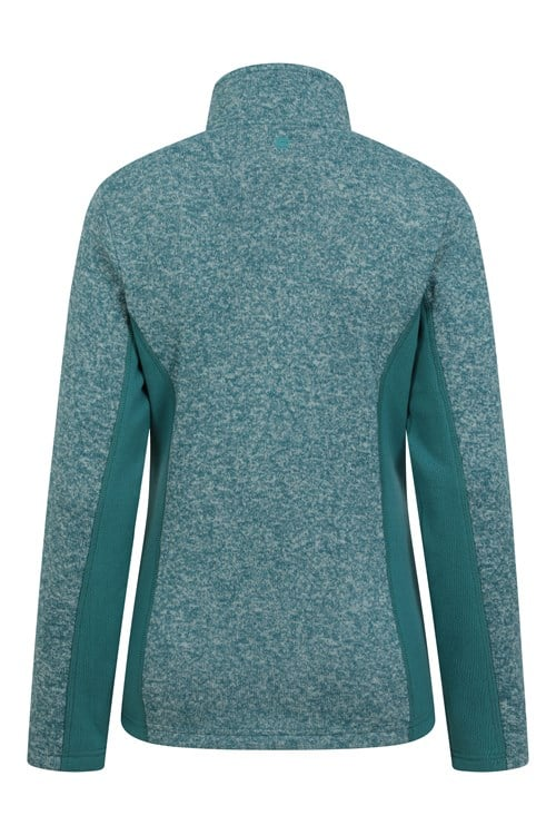 Mountain Warehouse Womens/Ladies Idris Panelled Fleece Jacket - Teal