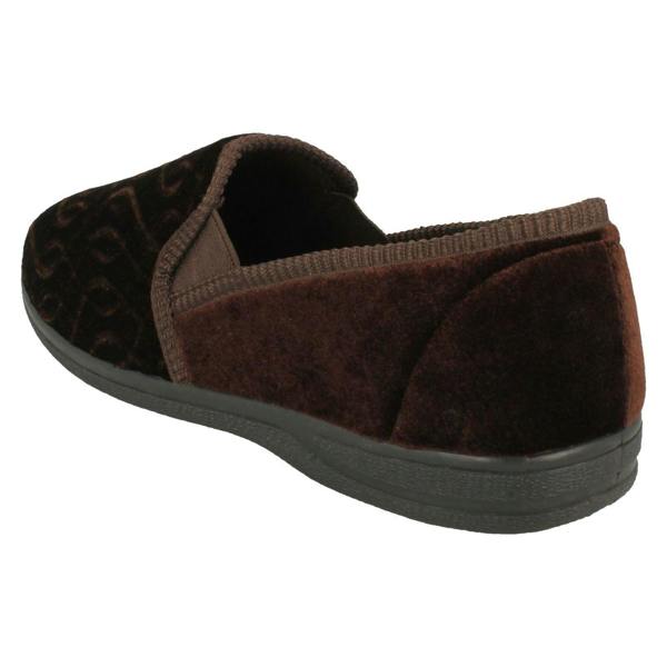 Mens Slippers Pattern Detailed Full Slipper Leo