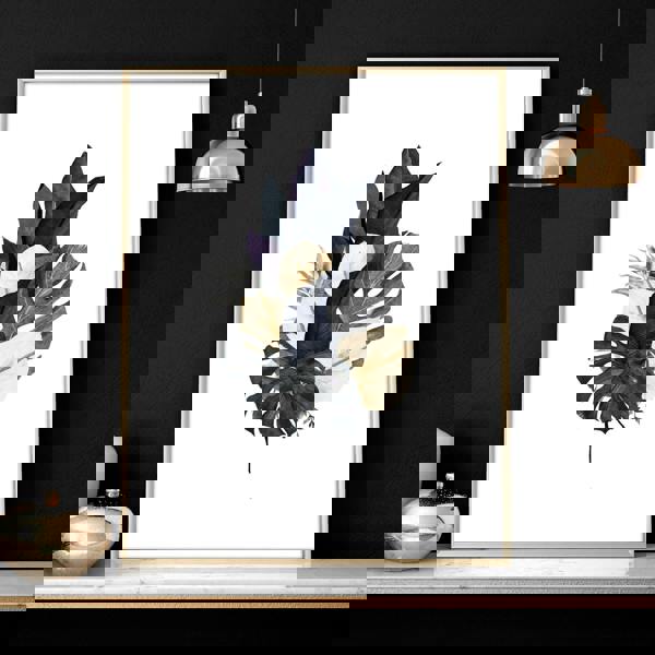 Tropical wall mural | set of 3 wall art prints