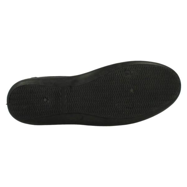 Spot On Ladies Spot On Canvas Flat Ballerina Pumps F8854