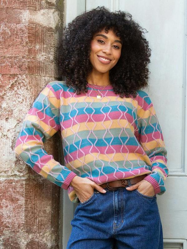 Kite Womens Organic Fancy Stripe Hermitage Knit Jumper