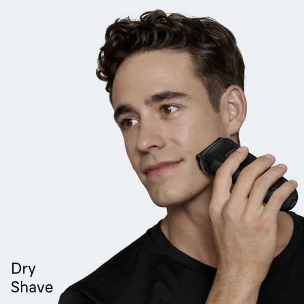 Braun Series 3+ 3000S Electric Shaver, Dry - Grey