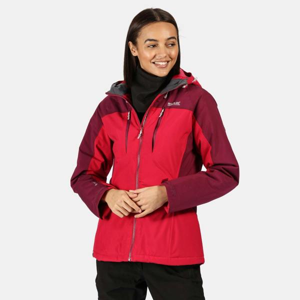 Regatta Womens/Ladies Highton Waterproof Padded Jacket - Dark Cerise/Purple Potion - 