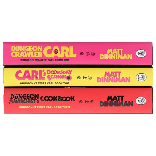 Dungeon Crawler Carl Series by Matt Dinniman 3 Books Collection (Dungeon Crawler Carl, Carl's Doomsday Scenario and The Dungeon Anarchist's Cookbook)