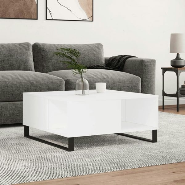 Berkfield Coffee Table White 80x80x36.5 cm Engineered Wood