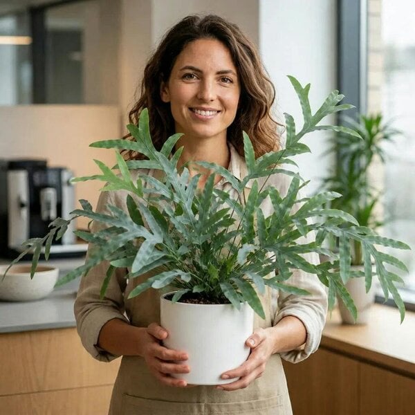 Phlebodium Blue Star Fern – Elegant Blue-Green Foliage Indoor Houseplant