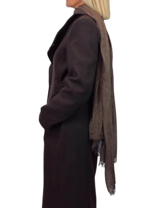 Paulo Due Lightweight Two Tone Crinkle Shawl Scarf