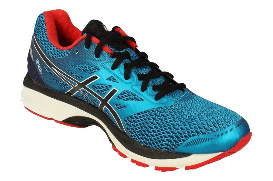 Asics Gel-Cumulus 18 Mens T6C3N 4190 4190 - Island Blue Black Vermilion 4190 - Photo 3