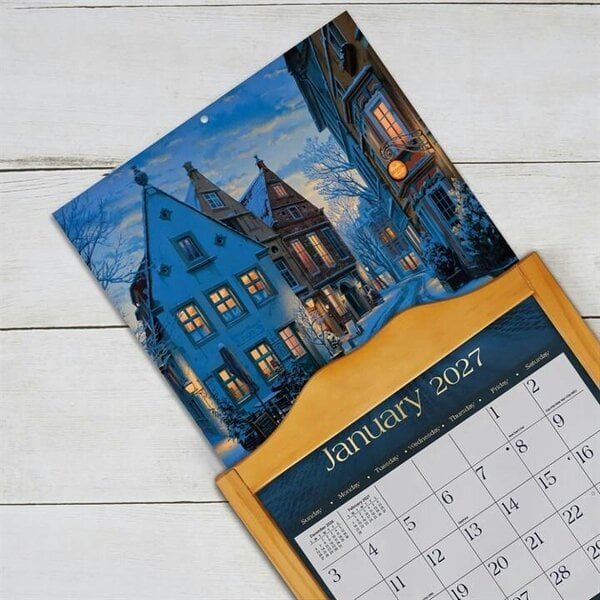 Around The World Deluxe Calendar 2027, Deluxe Calendars, Month To View, Travel, Gift