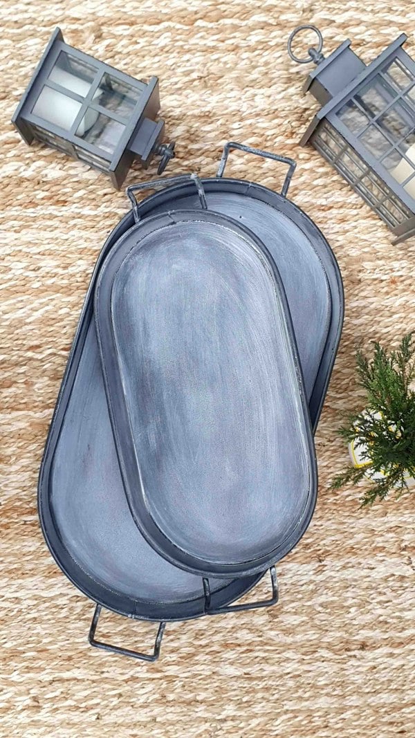 Rozi Stone Collection Oval Serving Tray